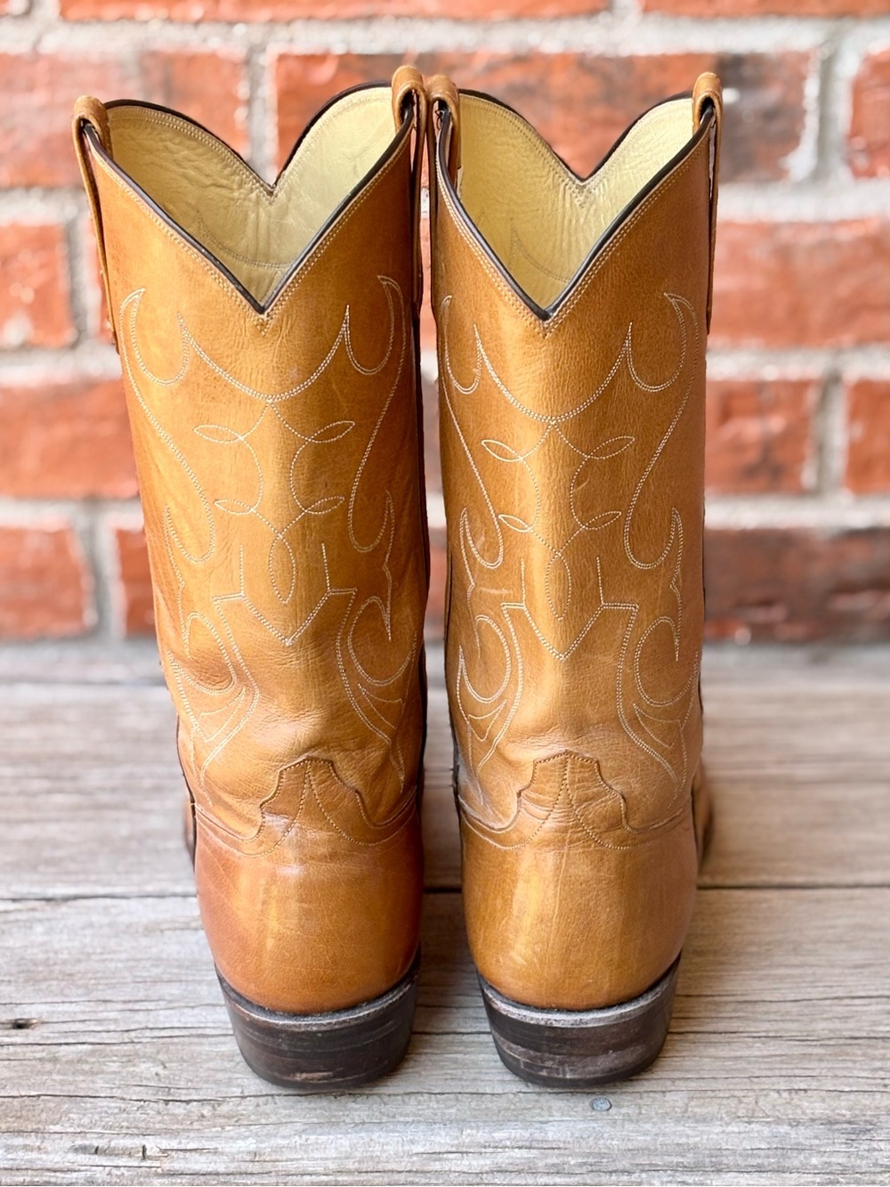 Rios of Mercedes 9216 Vintage Brown Western Cowboy Boots Sz 13AA - Picture 3 of 11